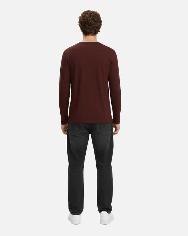 Maroon Full Sleeve T-Shirt