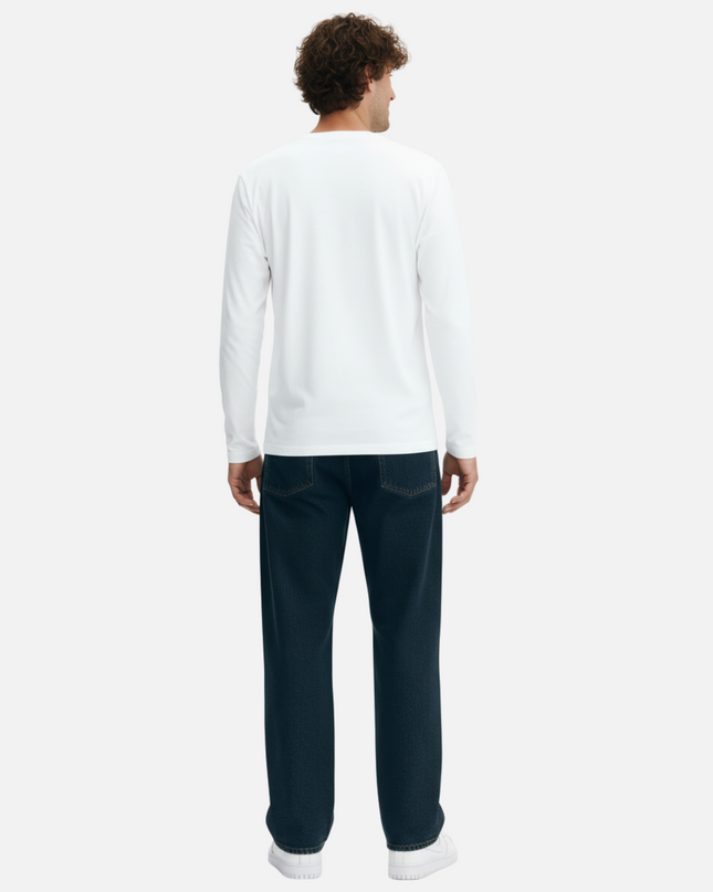 White Full Sleeve T-Shirt