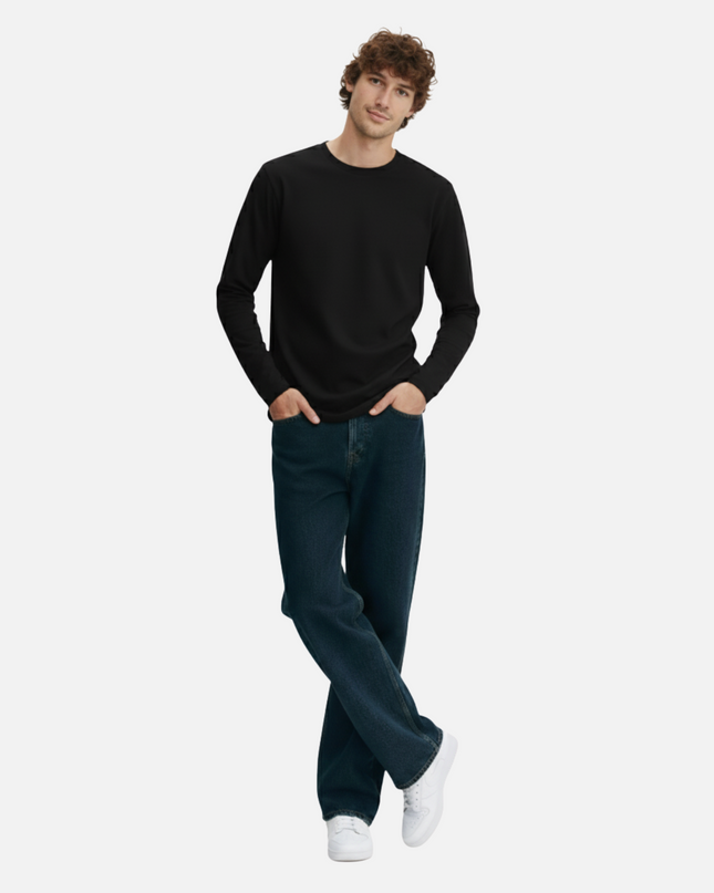Black Full Sleeve T-Shirt