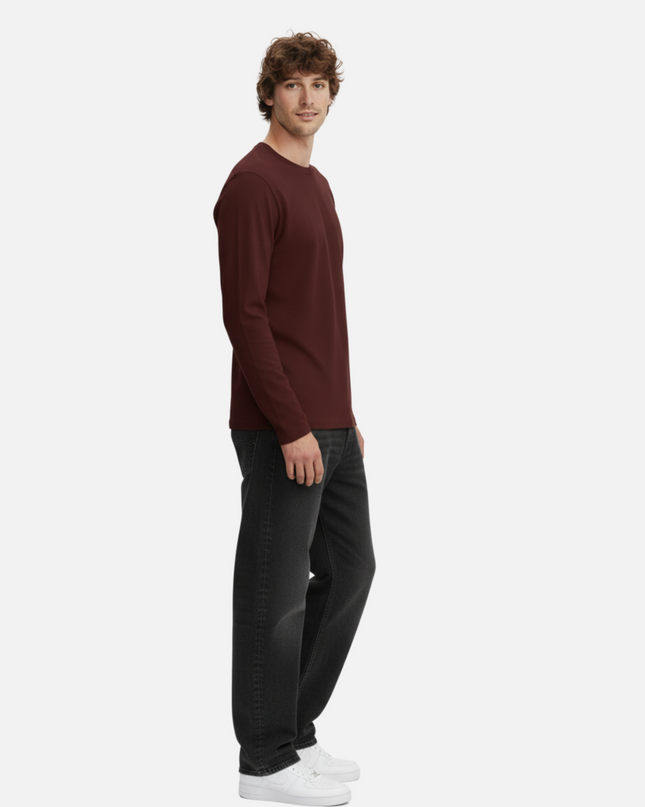 Maroon Full Sleeve T-Shirt