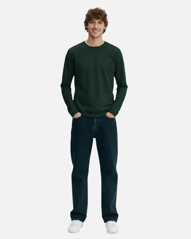 Bottle Green Full Sleeve T-Shirt