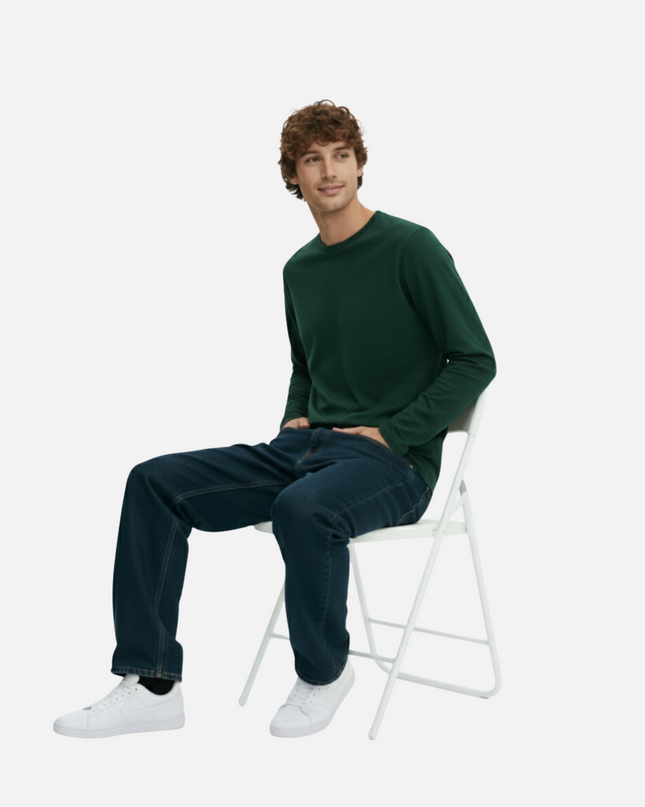 Bottle Green Full Sleeve T-Shirt