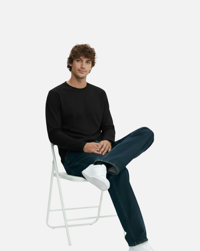 Black Full Sleeve T-Shirt