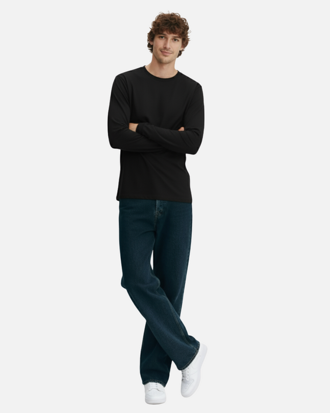 Black Full Sleeve T-Shirt
