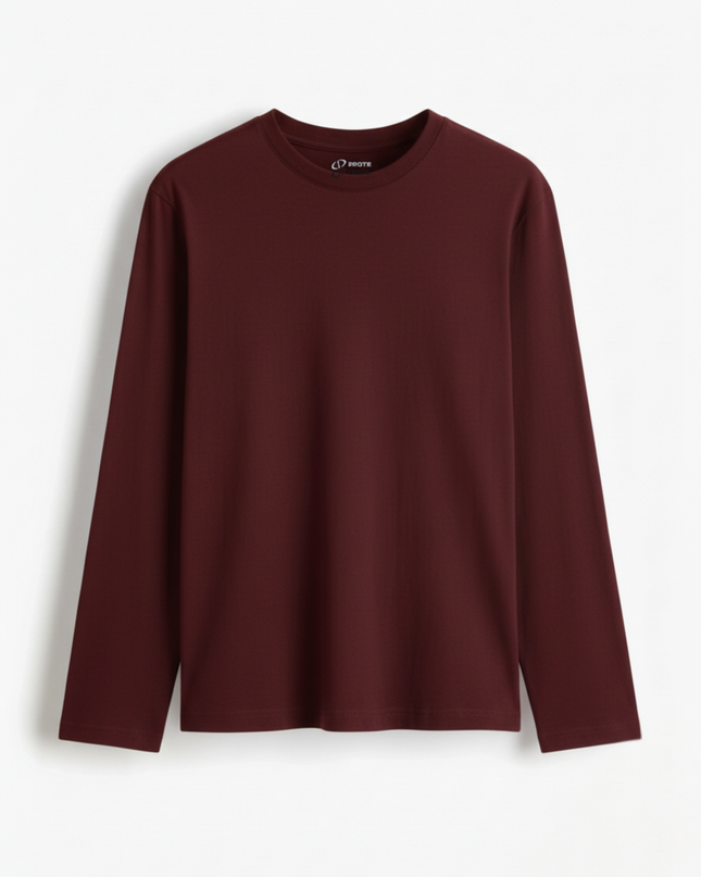 Maroon Full Sleeve T-Shirt