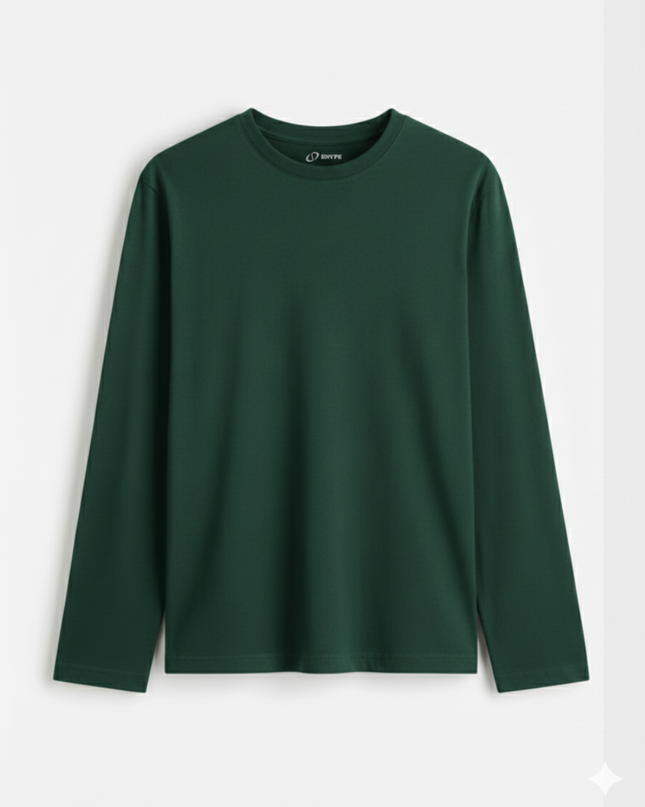 Bottle Green Full Sleeve T-Shirt