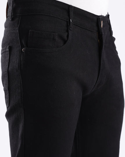 Black straight fit