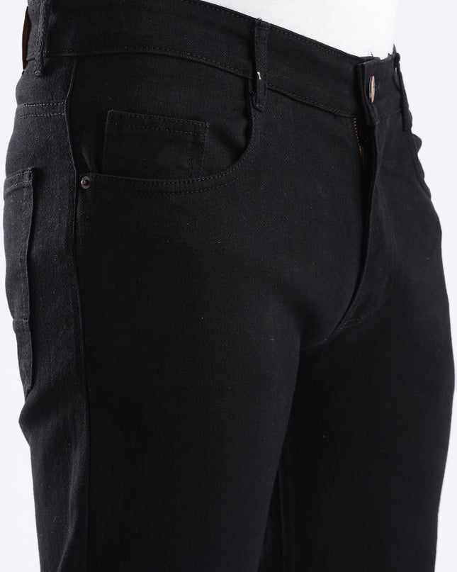 Black straight fit
