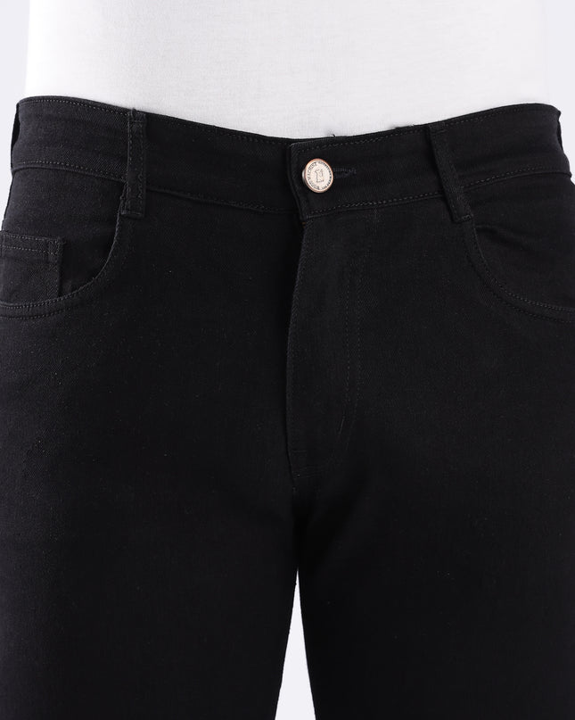 Black straight fit