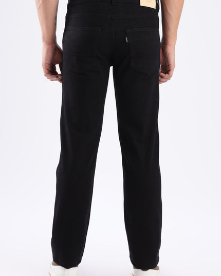 Black straight fit