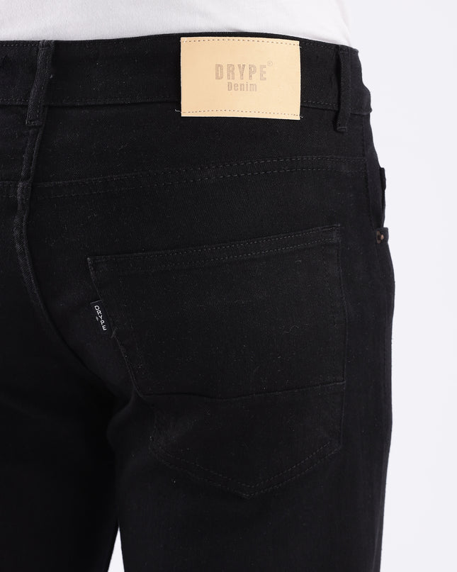 Black straight fit