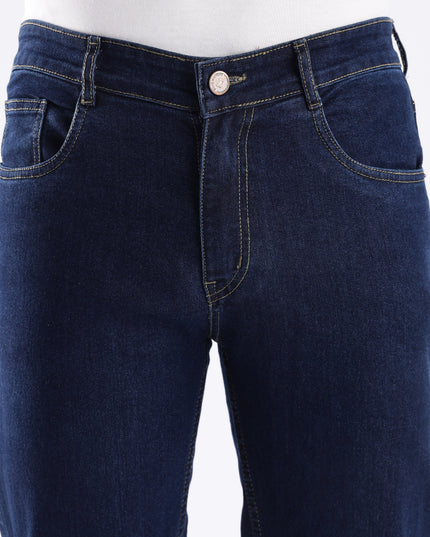 Dark blue straight fit