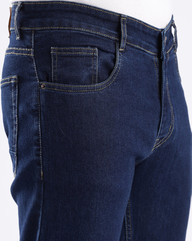 Dark blue straight fit