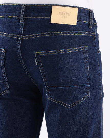 Dark blue straight fit