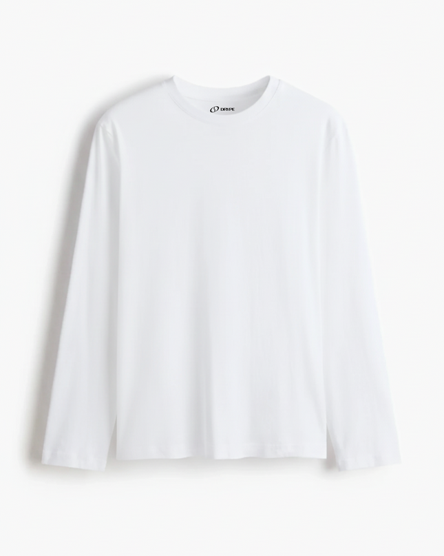 White Full Sleeve T-Shirt